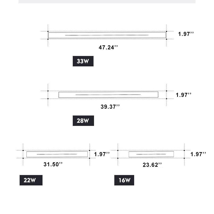 Minimalistic Elongated LED Acrylic Wall Light - Modern Mood Lighting