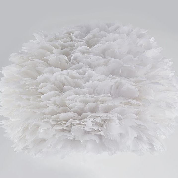Modern Feather 1-Light Ball-Shaped Table Lamps, Stylish Decorative Lighting, Contemporary Home Decor, Elegant Nightstand Lamps, Unique Gifts for Her, Soft Ambient Light, Cozy Living Room Accessories, Bedroom Reading Lamps