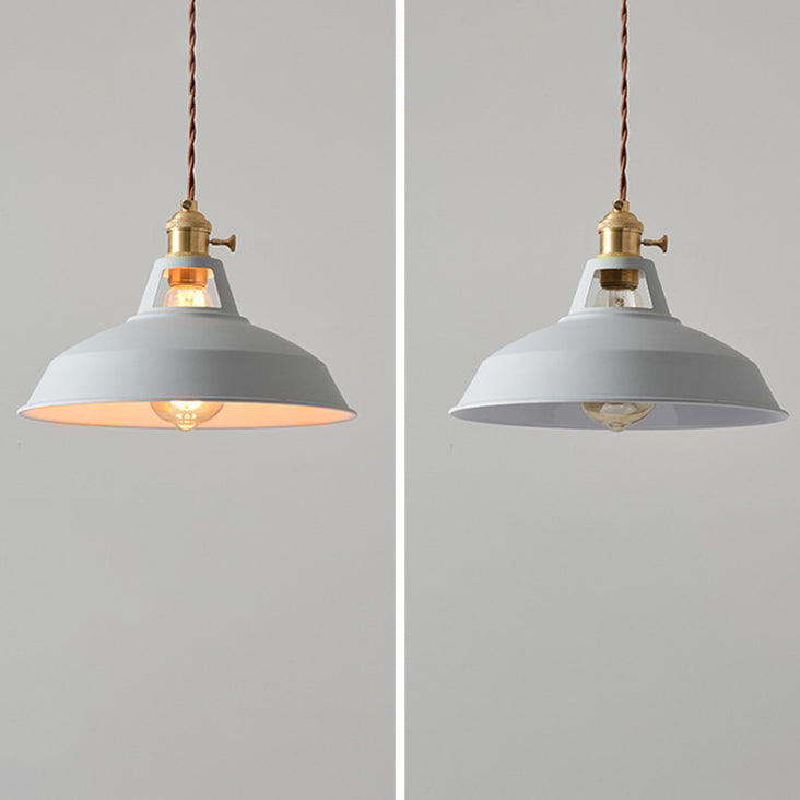 Contemporary Scandinavian Round Macaron Pendant Light - 1-Light for Living Room