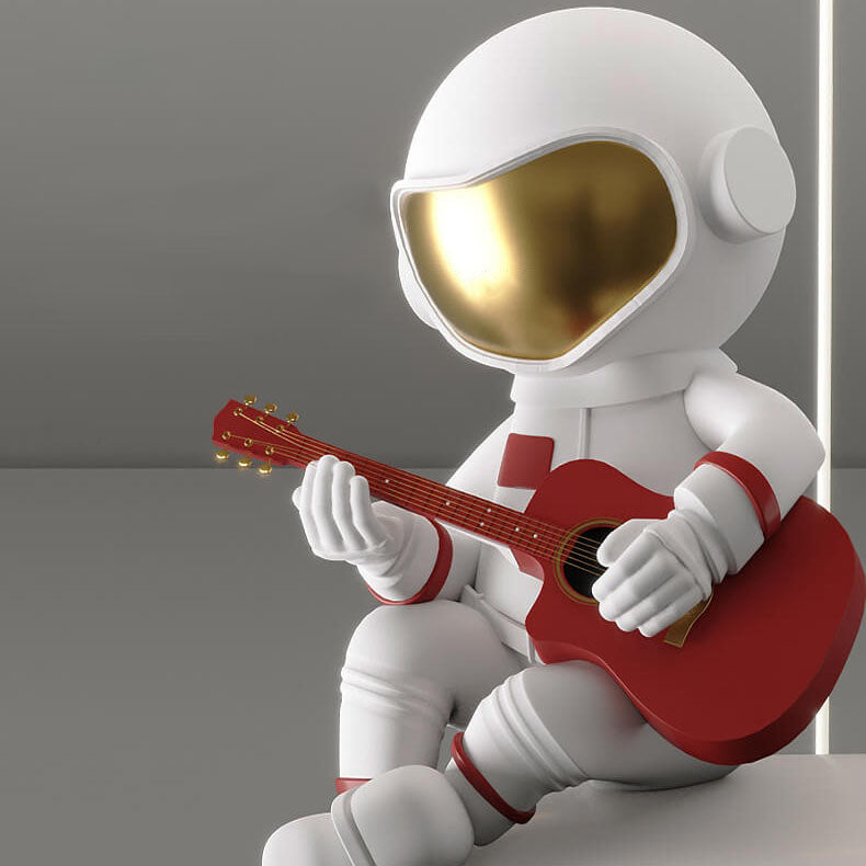 Modern Creative Flying Saucer Space Astronaut Children LED Chandelier Lighting Fixture for Kids Room Bedroom Playroom Nursery Unique Design for Child’s Space Theme Decor Stylish Ceiling Lamp for Kids Birthday Gift Astronaut Decor LED Lighting Kids Fixture