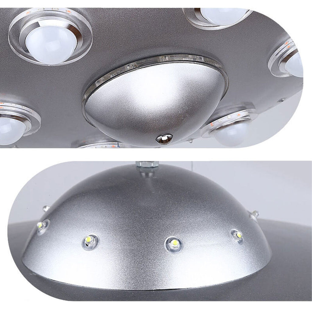 Creative Cartoon UFO Flying Saucer LED Chandelier for Kids Room Lighting