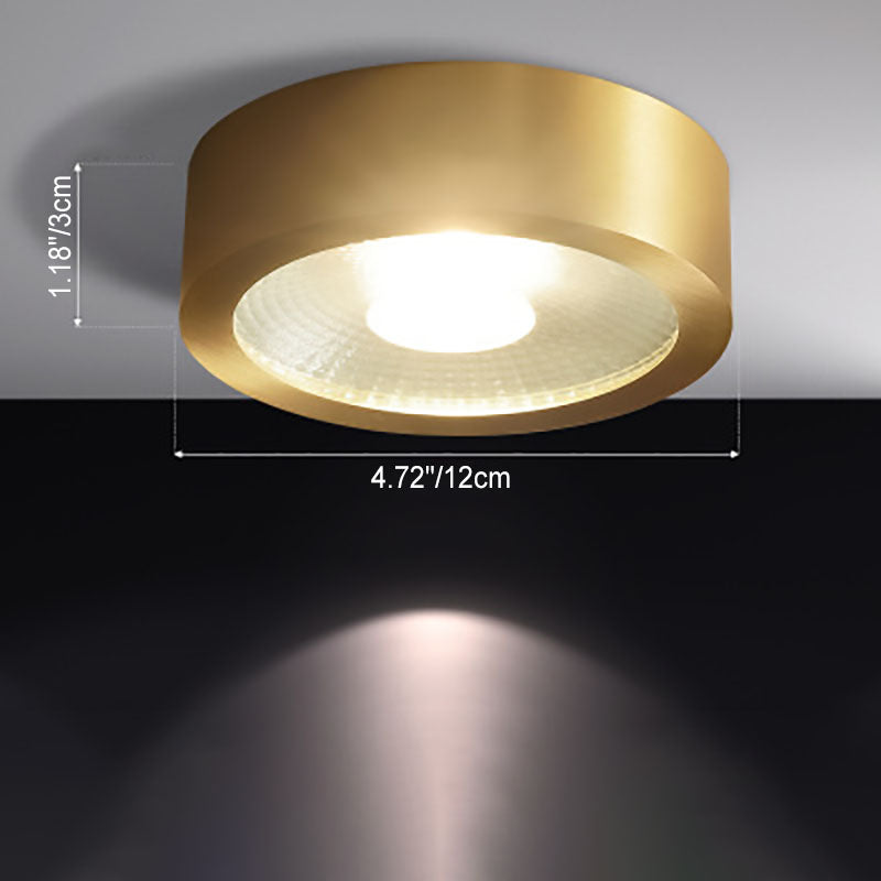 Modern Brass LED Spotlight Flush Mount Ceiling Light