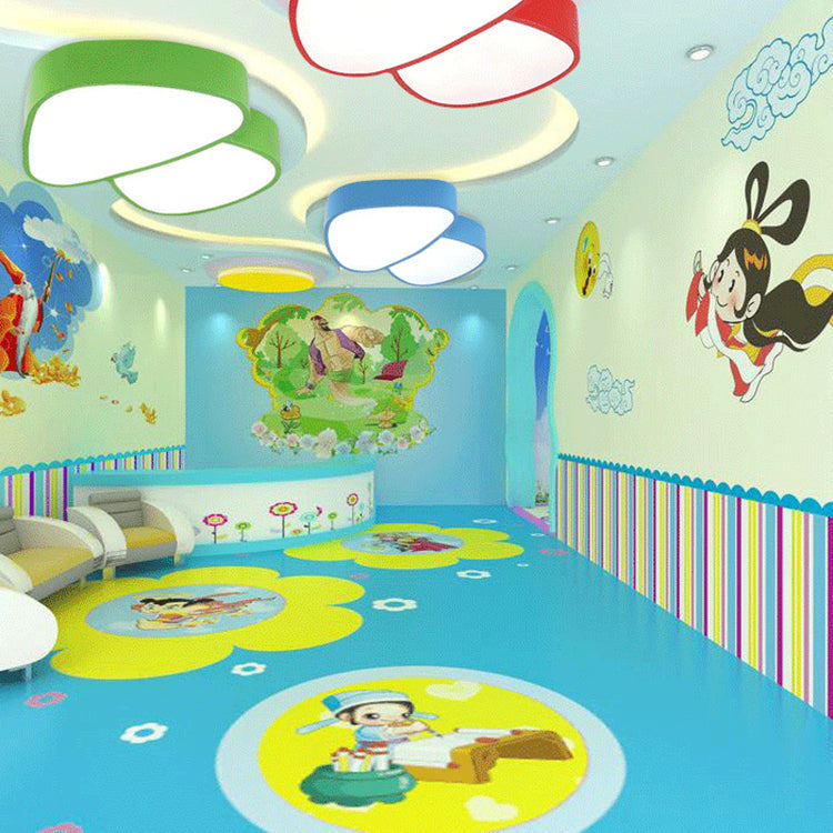 Modern Art Deco Kids Iron Acrylic Mushroom LED Flush Mount Ceiling Light for Bedroom, Stylish Mushroom Ceiling Fixture, Colorful Kids Room Lighting, Energy-Efficient Flush Mount Light, Unique Art Deco Design, LED Ceiling Light for Playroom or Nursery, Dec