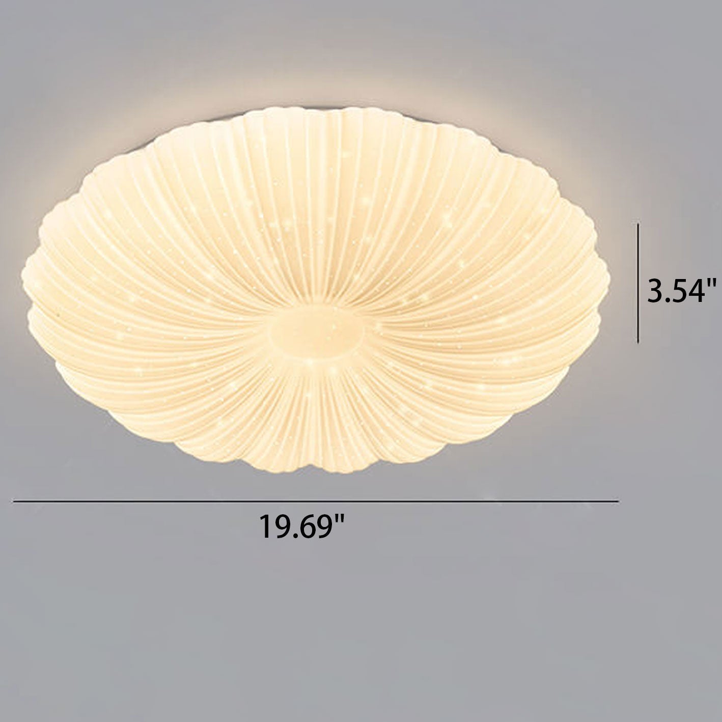 Modern Minimalist Acrylic Round LED Flush Mount Ceiling Light