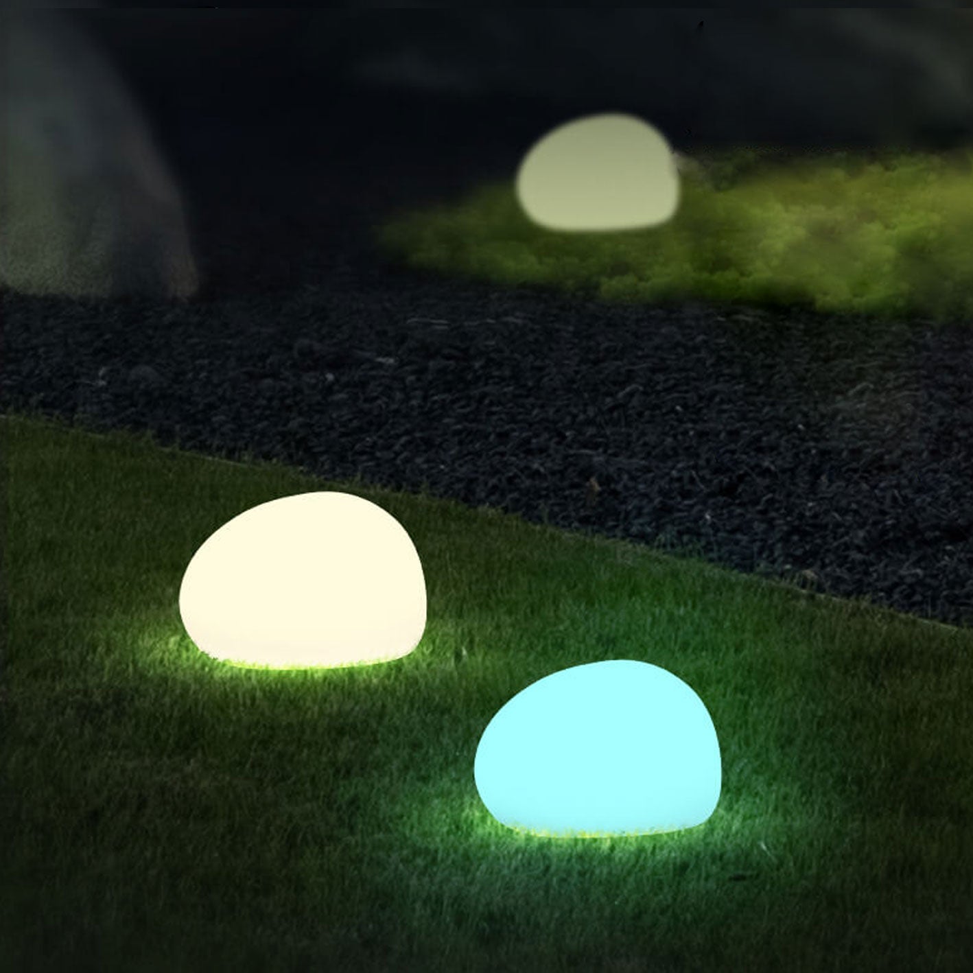 Solar Waterproof PE Spherical LED Lawn Light | Outdoor Decorative Lighting