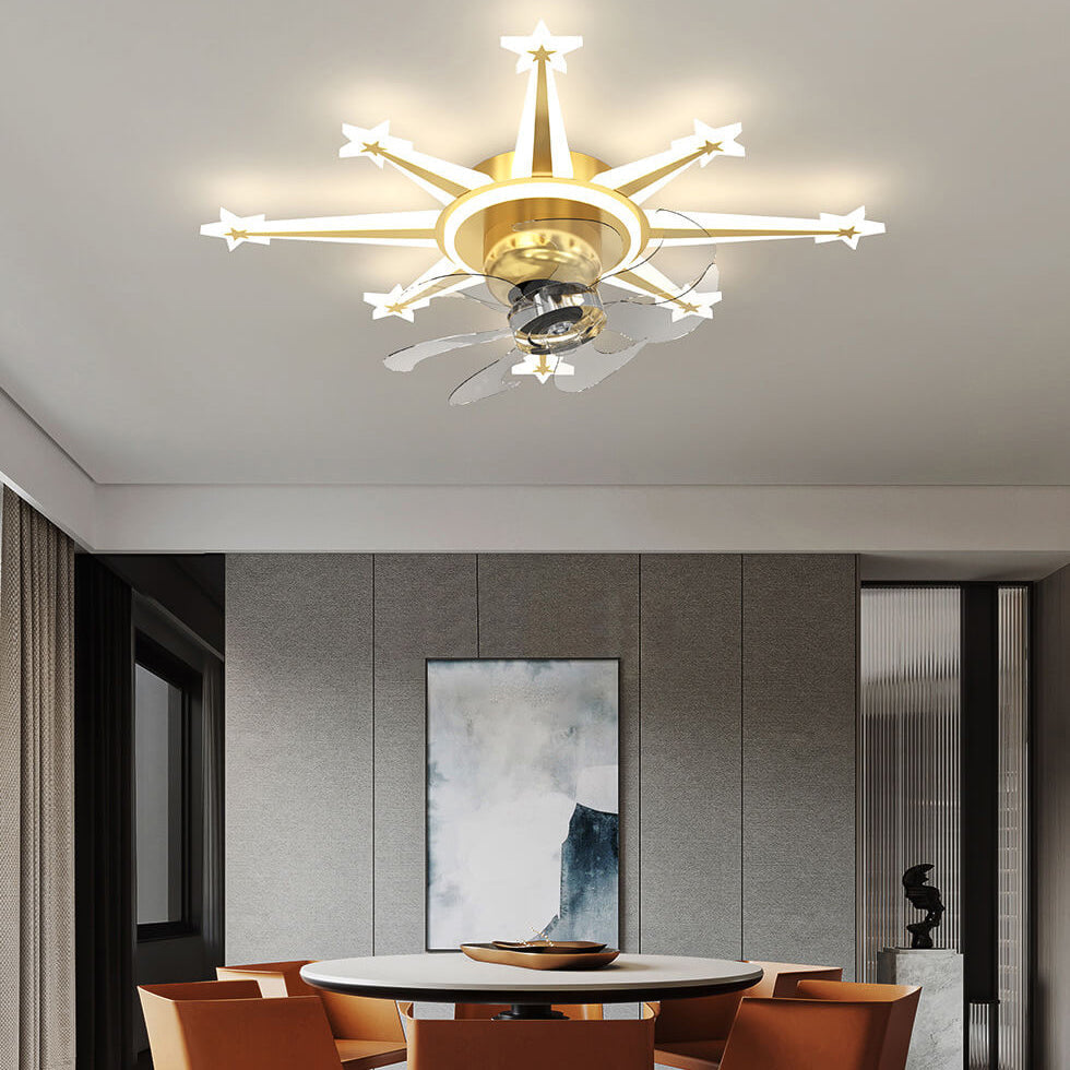Childlike Creative Meteor LED Ceiling Fan Light

Illuminate your child's room with our Childlike Creative Meteor LED Ceiling Fan Light. This unique flush mount design combines fun and functionality, featuring a meteor-inspired shape that captures the imag