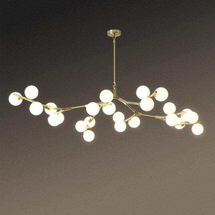 Modern Creative Magic Bean Branch Chandelier - 12/18/24 Light Glass Fixture, Elegant Design, Statement Lighting, Home Decor, Hanging Lamp, Unique Ceiling Fixture, Contemporary Style, Dining Room, Living Room, Bedroom Lighting
