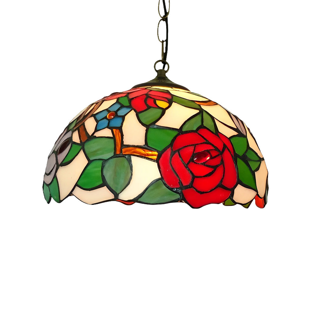 Handmade Baroque Colorful Glass Chandelier Lamp – European Style Lighting Fixture