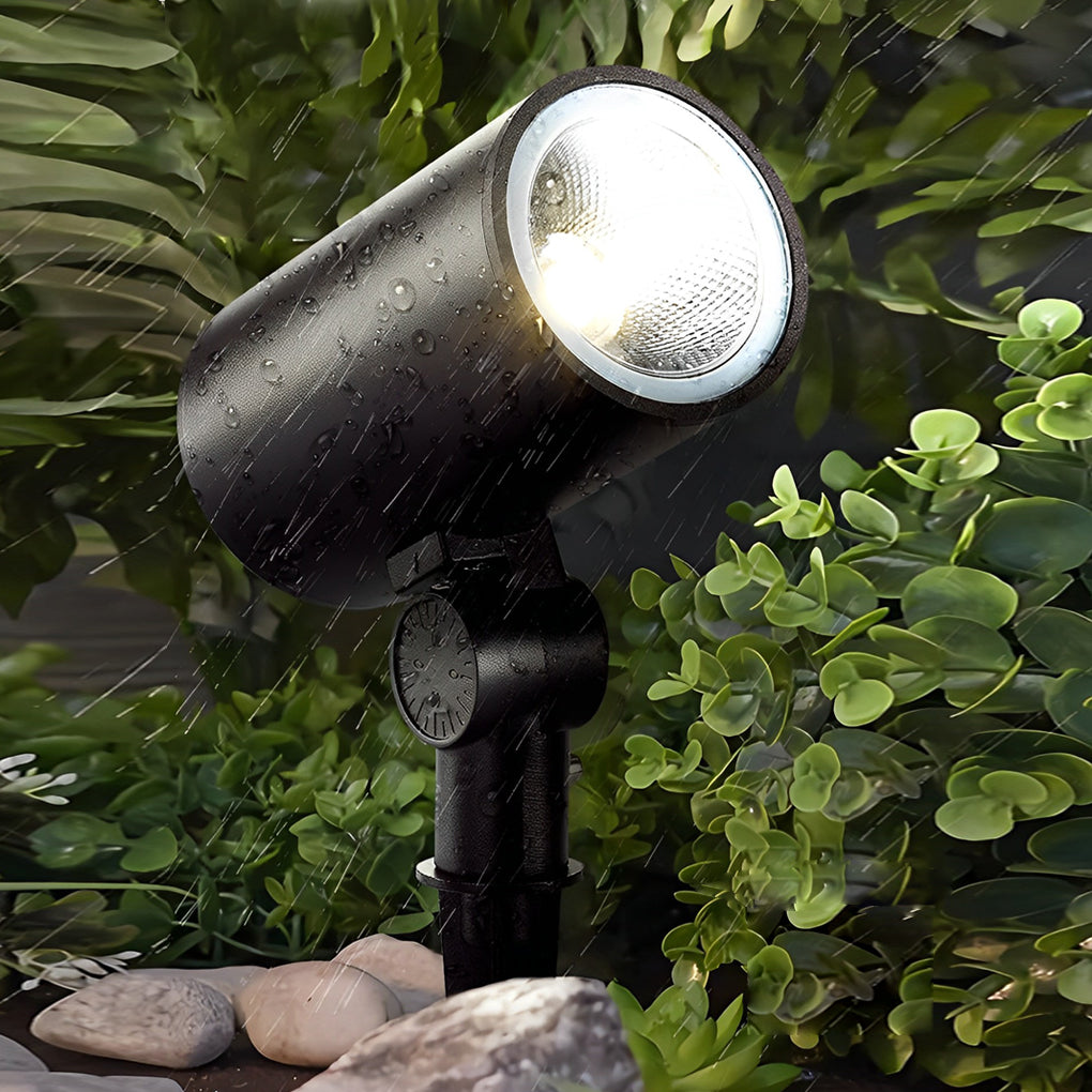 Waterproof Black Modern LED Outdoor Spotlights Lawn Lamp