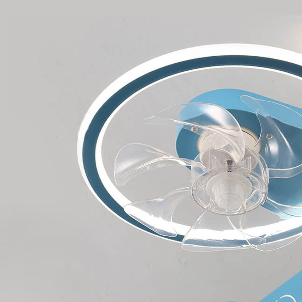 Creative Cartoon Aircraft Ceiling Fan Light for Kids Room, Fun Flush Mount Design, Airplane-Themed Illumination, Ideal for Nursery & Playroom Decor