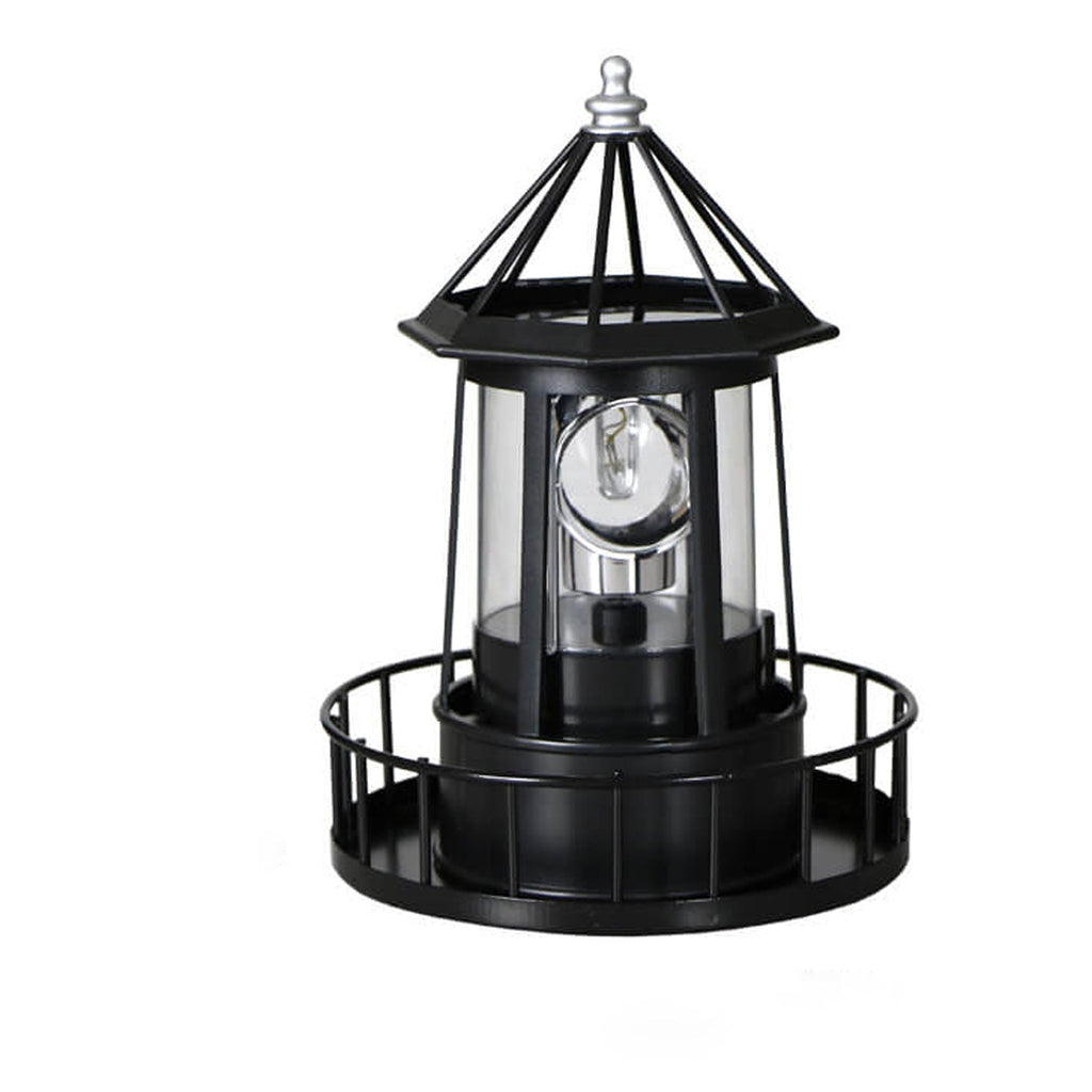 Solar Rotating Tower LED Garden Light - Creative Resin Landscape Decoration