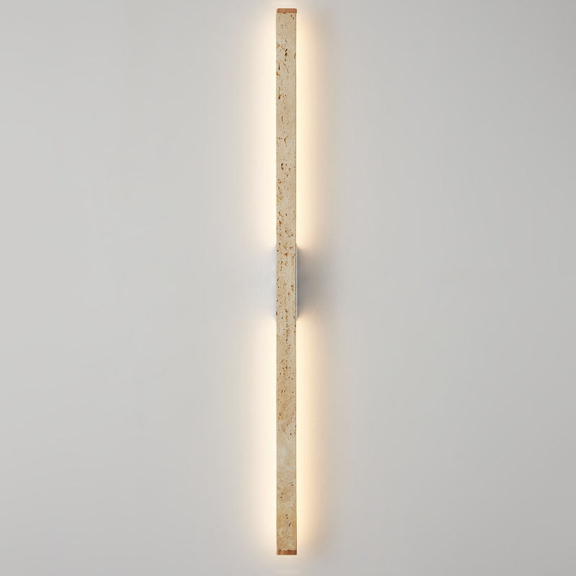 Wabi-Sabi Yellow Travertine LED Wall Sconce Lamp