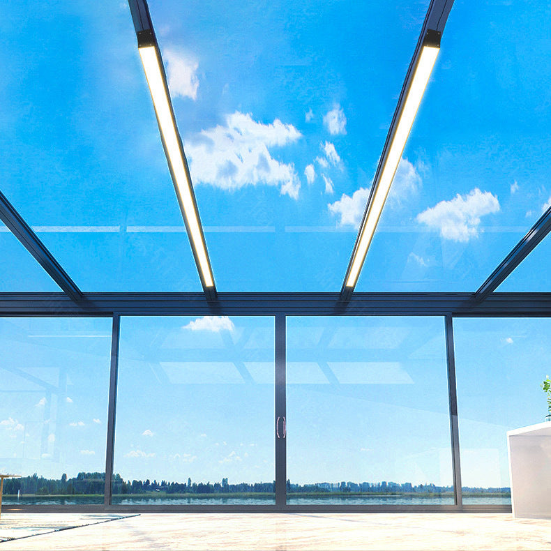 Modern Minimalist Aluminum LED Flush Mount Ceiling Light for Outdoor Patio