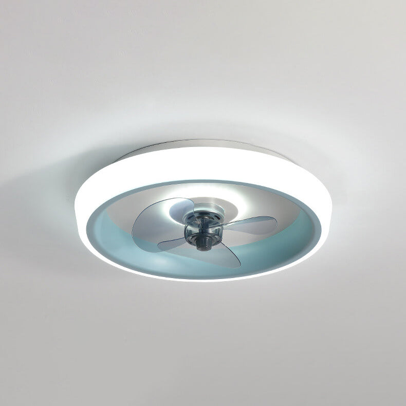 Modern Acrylic LED Ceiling Fan Light - Lightweight Flush Mount Fixture