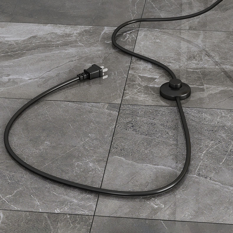 Contemporary Scandinavian Orb Pillar Floor Lamp - 3-Light Metal & Marble Glass for Living Room