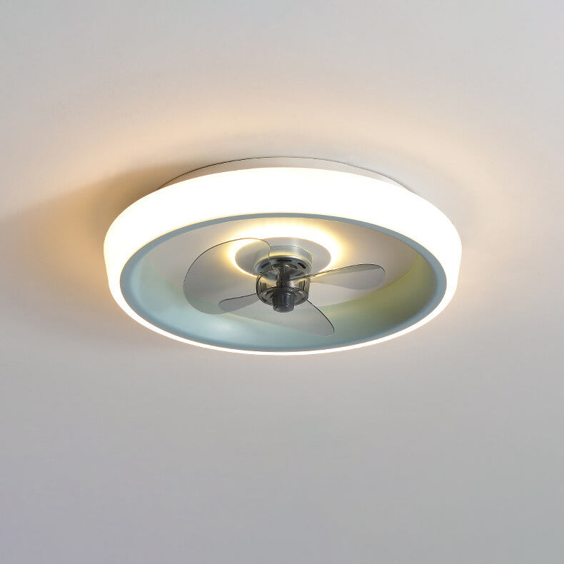 Modern Acrylic LED Ceiling Fan Light - Lightweight Flush Mount Fixture