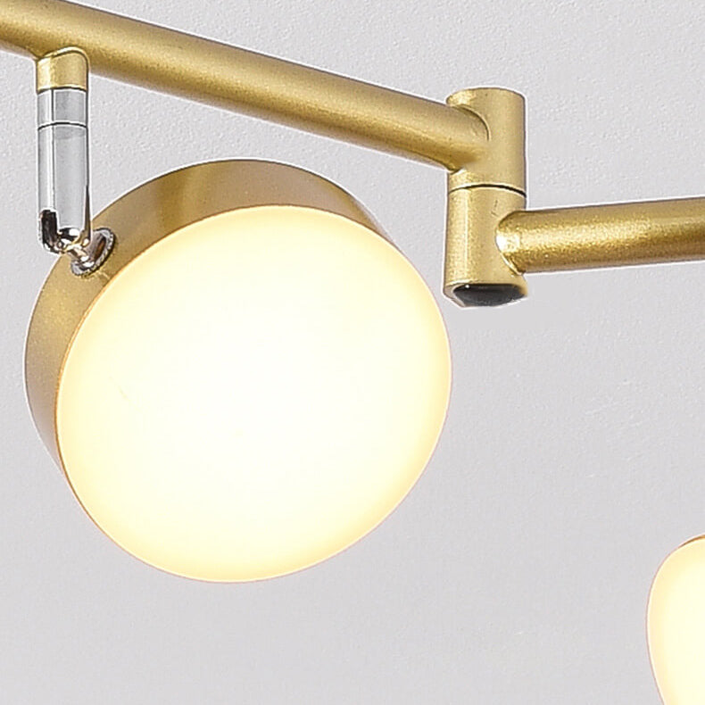 Modern Rotating LED Semi-Flush Mount Ceiling Light