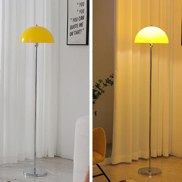 Nordic Vintage Acrylic Clear Dome LED Floor Lamp