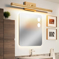 15''/23''/35'' Bathroom Vanity Light Fixture with Rotatable Wood LED Design, Indoor Wall Sconce Lighting for Home, Modern Rustic Decor, Adjustable Brightness, Energy Efficient Lighting Solutions