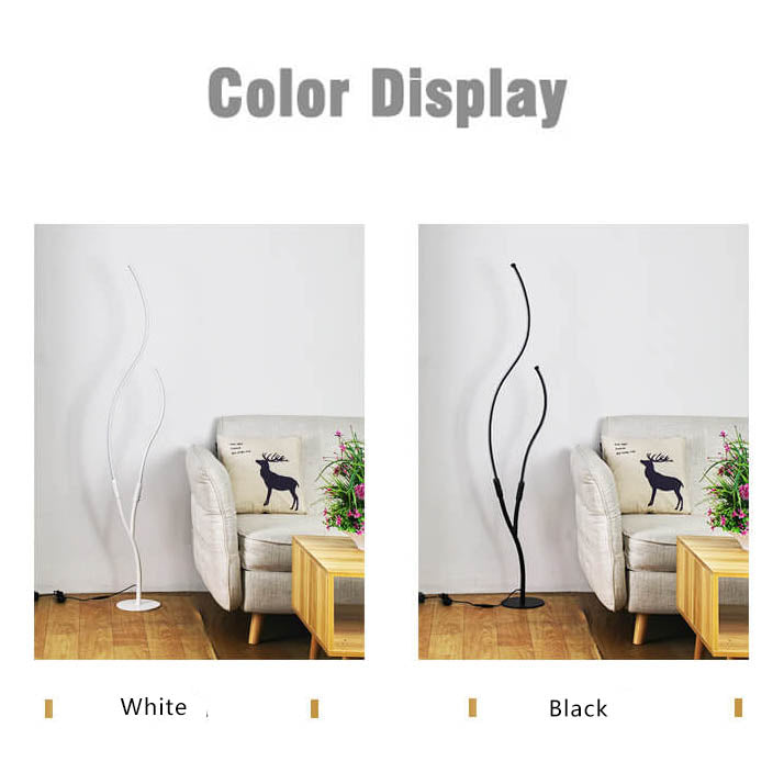 Modern Minimalist Curved Line LED Floor Lamp - Stylish & Energy-Efficient Lighting