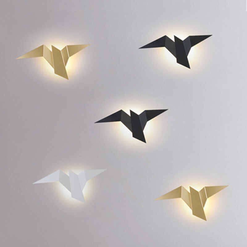 Modern Bird Metal LED Wall Sconce - Unique Flying Design, Adjustable Light Angle, Contemporary Home Decor, Energy Efficient Lighting, Stylish Wall Lamp for Living Room and Bedroom