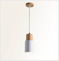 Nordic Macaron LED Pendant Light - Aluminum Cylinder Design, Modern Single Light Fixture