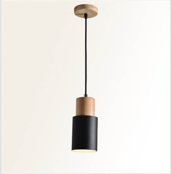 Nordic Macaron LED Pendant Light - Aluminum Cylinder Design, Modern Single Light Fixture