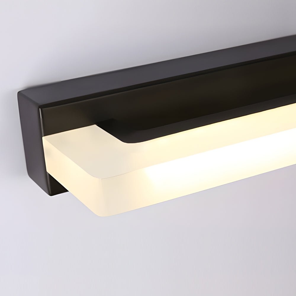 15.74" Linear LED Vanity Light Black Bathroom Fixture, Modern Mesh Light Filter, Energy-Efficient Wall Sconce, Stylish Bathroom Lighting, Contemporary Home Décor, Adjustable Brightness, Easy Installation, Sleek Design for Vanity Mirror, Ideal for Powder R