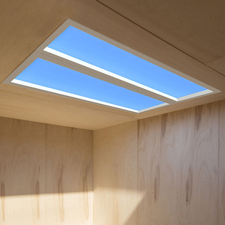Modern Minimalist Blue Sky LED Ceiling Light - Flush Mount for Living Room