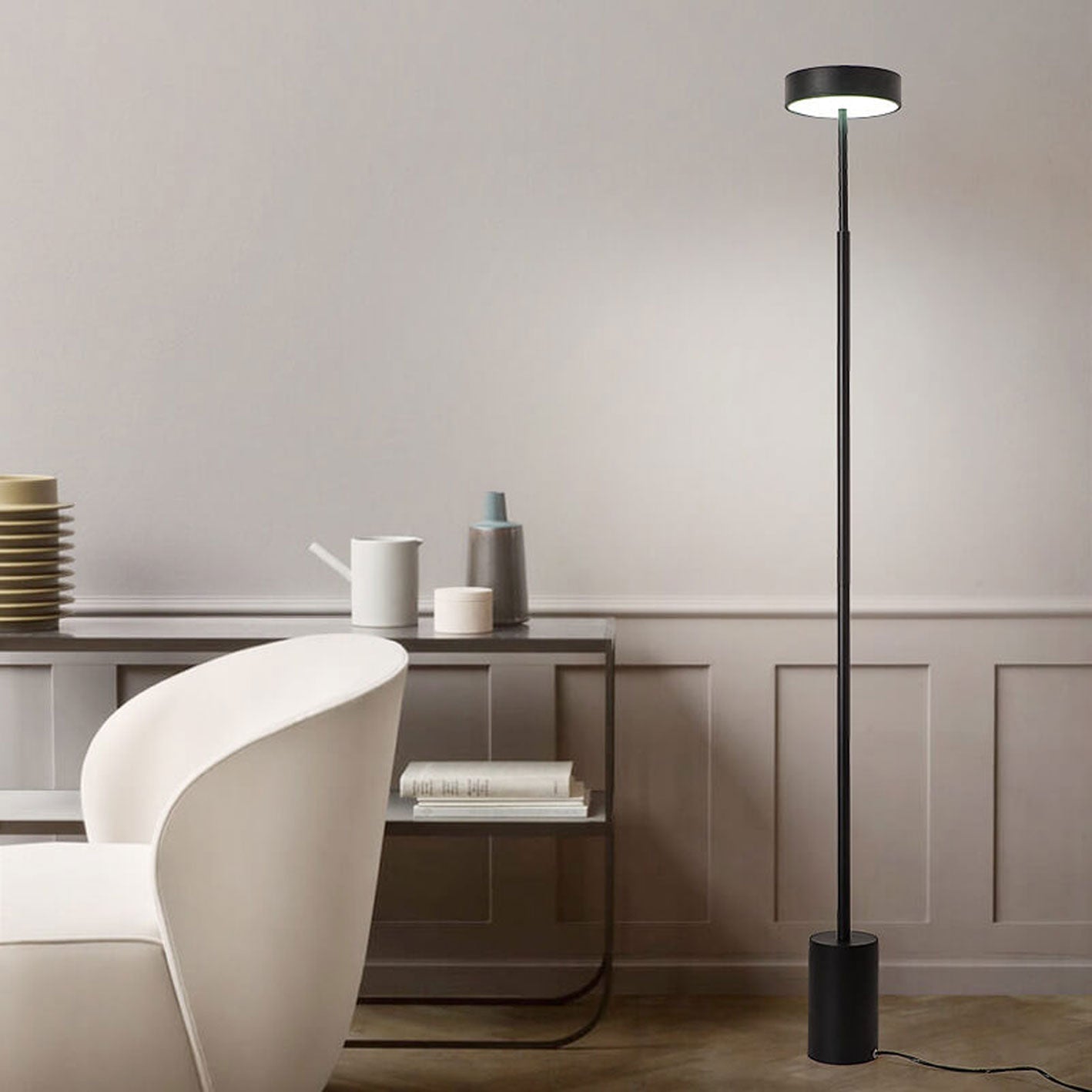 Nordic Minimalist Column LED Floor Lamp - Modern Design, Adjustable Brightness, Energy Efficient Lighting