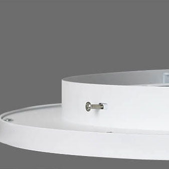 Modern Minimalist LED Flush Mount Ceiling Light - Acrylic Aluminum Round Shade for Living Room