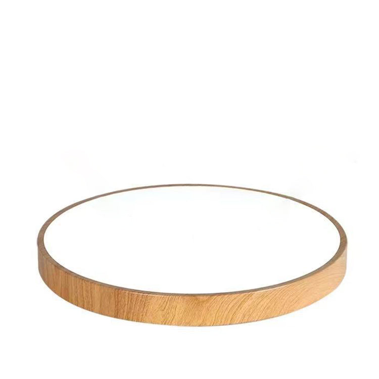 Contemporary Scandinavian Round PVC Iron LED Flush Mount Ceiling Light for Bedroom