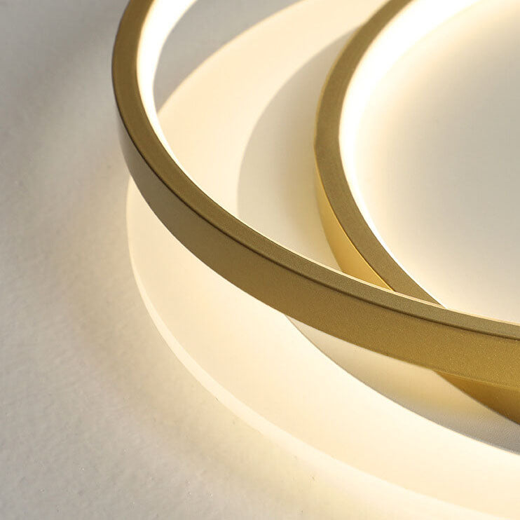 Nordic Luxury Aluminum LED Flush Mount Ceiling Light