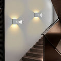 Modern Square LED Body Sensor Wall Sconce Lamp - Energy Efficient Lighting Solution, Motion-Activated, Minimalist Design, Indoor/Outdoor Usability