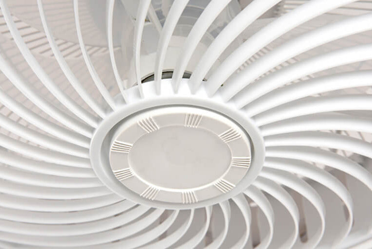 Modern Round Flower LED Flush Mount Ceiling Fan Light