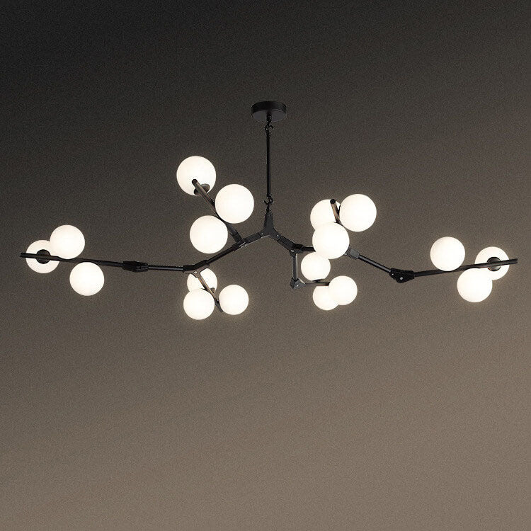 Modern Creative Magic Bean Branch Chandelier - 12/18/24 Light Glass Fixture, Elegant Design, Statement Lighting, Home Decor, Hanging Lamp, Unique Ceiling Fixture, Contemporary Style, Dining Room, Living Room, Bedroom Lighting