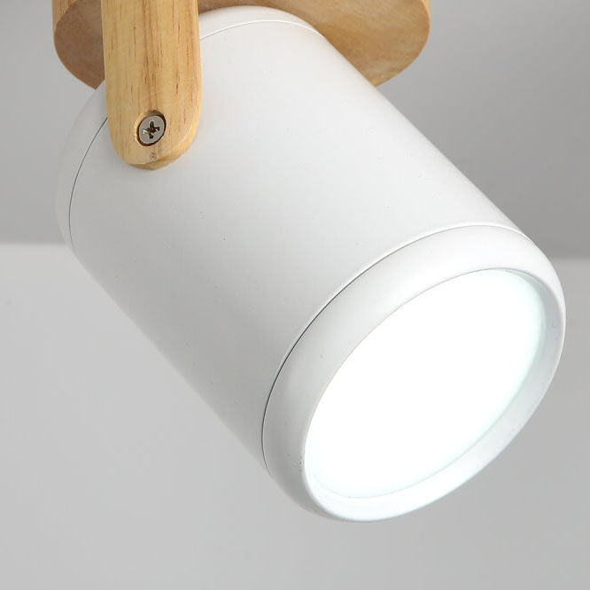 Modern Minimalist LED Track Light - 3-Light Flush Mount Ceiling Fixture for Living Room & Bedroom