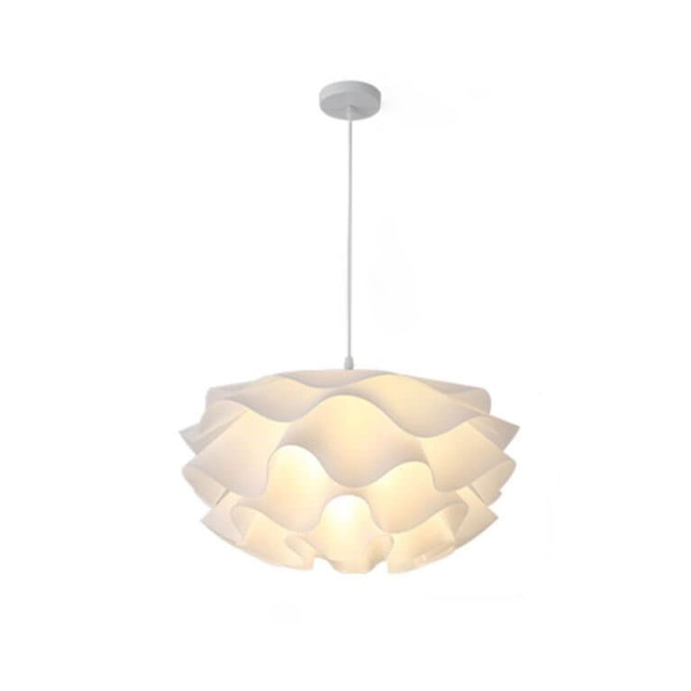 Modern Minimalist Iron Acrylic Floral Pendant Light - 1-Light Fixture for Living Room