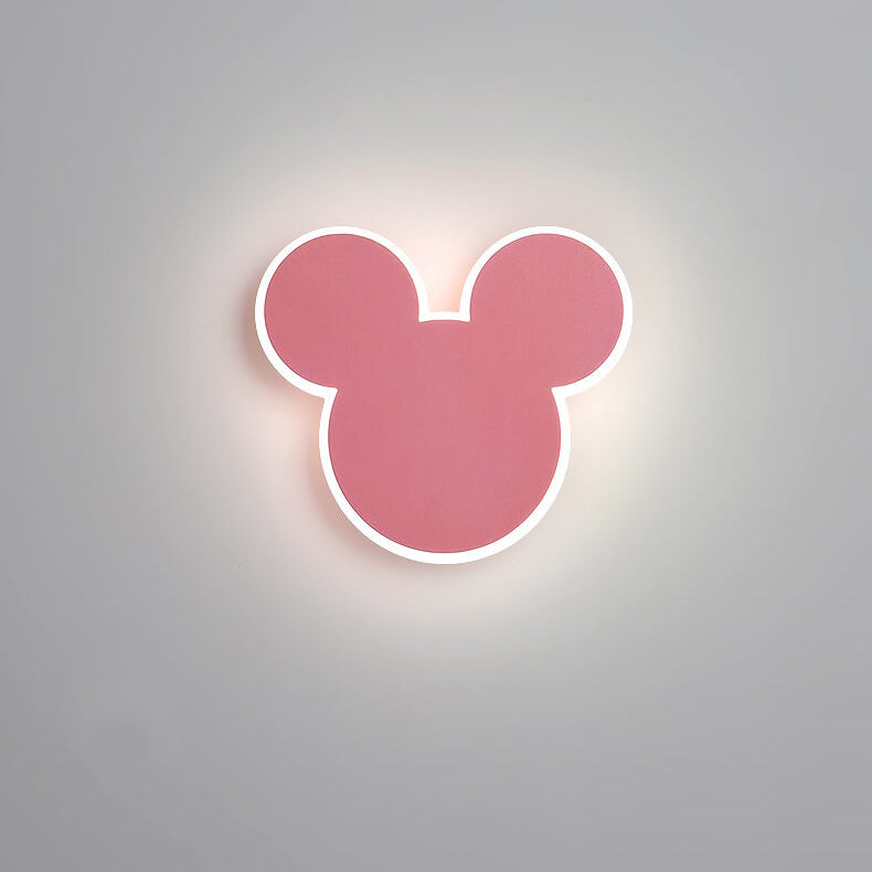 Cartoon Creative Mouse Rabbit LED Wall Sconce Lamp Cute Night Light Kids Room Decor Nursery Lighting Creative Wall Fixture Funny Animal Design Energy Efficient Light for Children's Bedroom Modern Home Décor Unique Gift Idea for Kids Fun Cartoon Character
