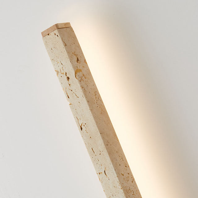 Wabi-Sabi Yellow Travertine LED Wall Sconce Lamp