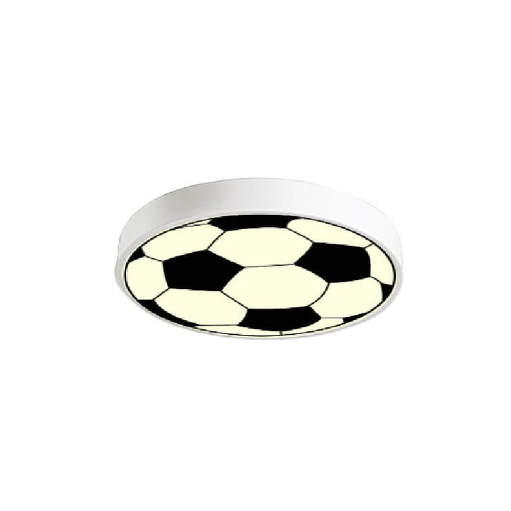 Cartoon Football LED Kids Flush Mount Ceiling Light