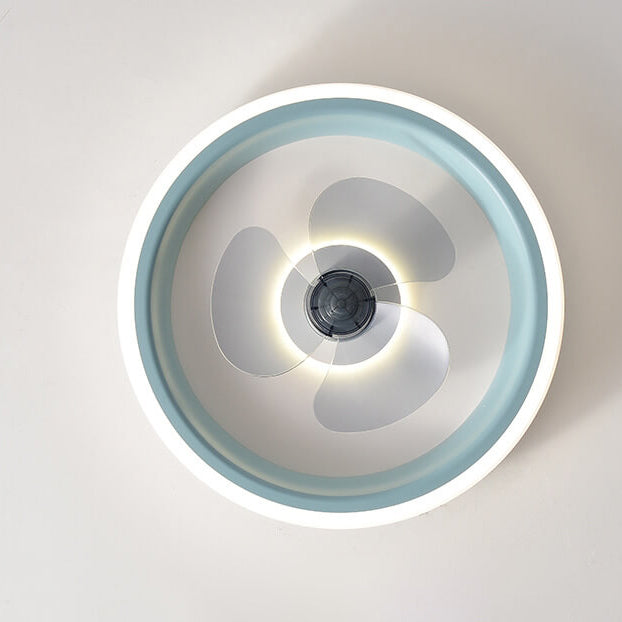 Modern Acrylic LED Ceiling Fan Light - Lightweight Flush Mount Fixture