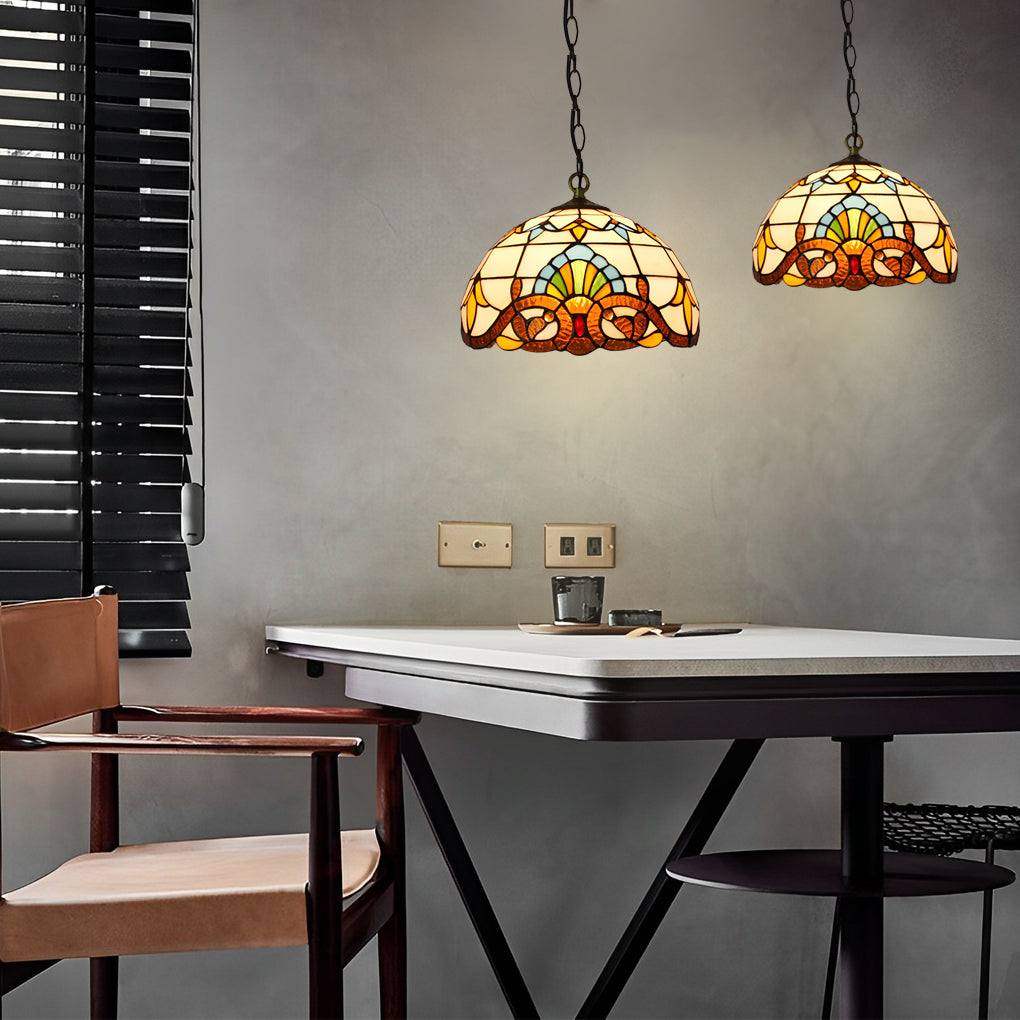 Handmade Baroque Colorful Glass Chandelier Lamp – European Style Lighting Fixture