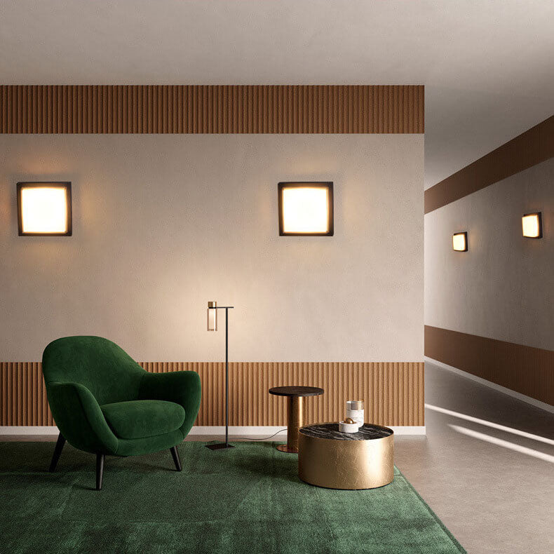 Modern Minimalist Aluminum Acrylic Induction LED Outdoor Flush Mount Light