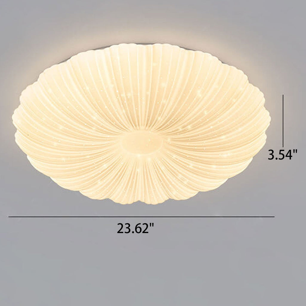 Modern Minimalist Acrylic Round LED Flush Mount Ceiling Light
