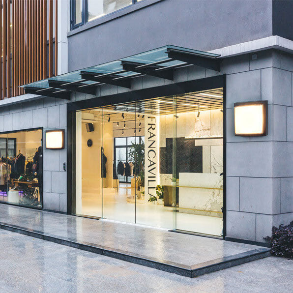 Modern Minimalist Aluminum Acrylic Induction LED Outdoor Flush Mount Light