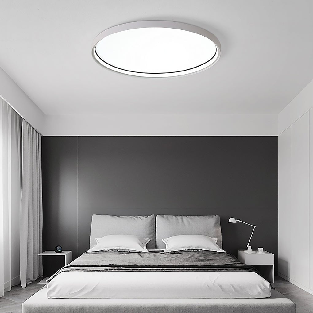 16" LED Acrylic Circle Flush Mount Light - Modern Edge Design