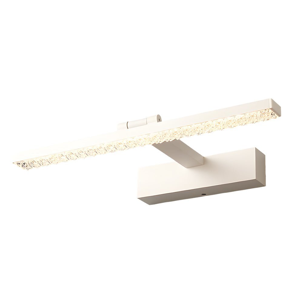 160° Adjustable LED Bathroom Vanity Light, Crystal-Inspired Acrylic, Modern Wall Sconce, Energy-Efficient Lighting, Stylish Home Decor, Bright White Illumination, Dimmable LED Fixture, Contemporary Bathroom Lighting, Elegant Wall Light, Soft Glam Bathroom