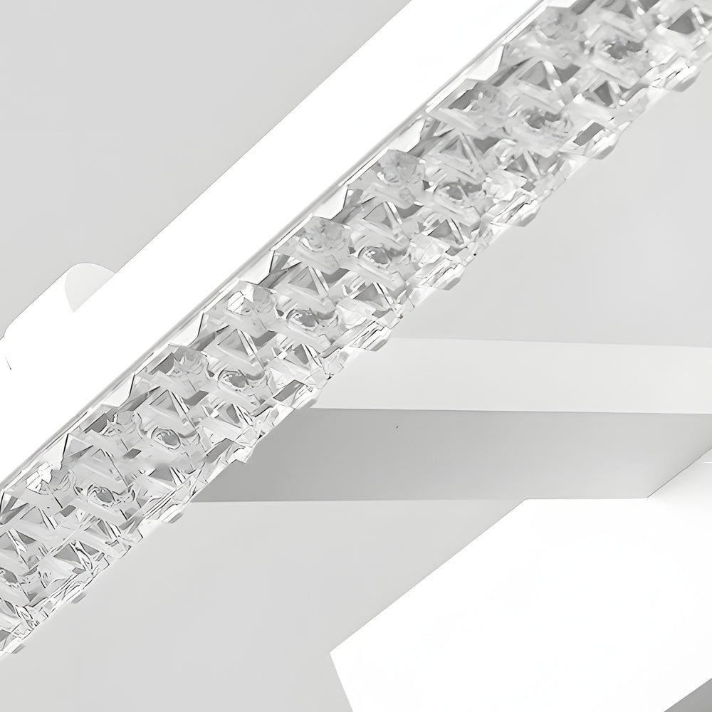 160° Adjustable LED Bathroom Vanity Light, Crystal-Inspired Acrylic, Modern Wall Sconce, Energy-Efficient Lighting, Stylish Home Decor, Bright White Illumination, Dimmable LED Fixture, Contemporary Bathroom Lighting, Elegant Wall Light, Soft Glam Bathroom