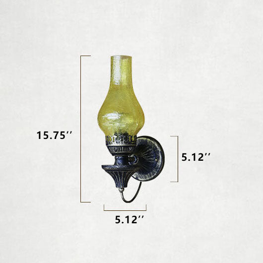 Retro Kerosene Antique Wall Sconce Lamp - Vintage Lighting Fixture for Home Decor